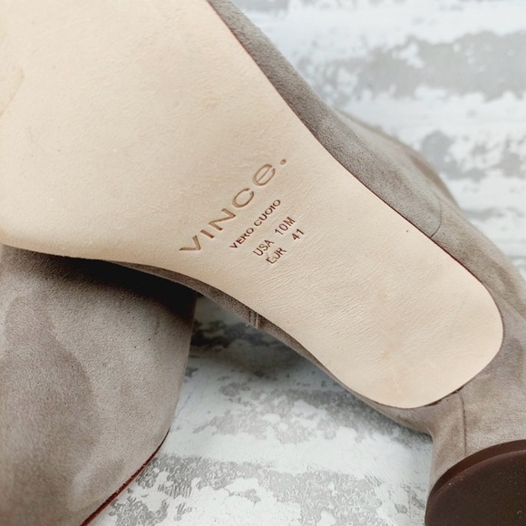 NEW Vince Taupe Suede Ankle Boots,MSRP $395 - Picture 6 of 8